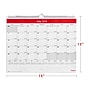 2024-2025 Staples 15" x 12" Academic Monthly Wall Calendar, Red/White  (ST54278-23)~#|#~9D499484-39D0-4E85-BD49ADB636F8E8BF_sc7