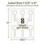 Avery EcoFriendly Laser/Inkjet Decorative Edge Multipurpose Labels, 1-1/2" x 4", White, 800/Box (94116)~#|#~9D4A8D09-B47E-4BA6-BE0D83FC2CD51572_sc7