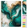 2027 Excello Brands 7.8" x 9" Weekly & Monthly Standard Planner, Paperboard Cover, Teal Gold Marble (FSHN-CY27-79-54)~#|#~9D54C601-2327-4E2C-A74D9BF1B4C494E1_sc7