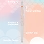 Pilot FriXion Waai Retractable Erasable Gel Ink Pen, Extra Fine Point, 0.5mm, Pale Orange Ink (21080)~#|#~9D577015-6D8D-4D63-83C1DEB987BB86F3_sc7