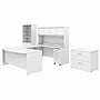 Bush Business Furniture Studio C 72W x 36D U Shaped Desk with Hutch, Bookcase and File Cabinets, White (STC001WHSU)~#|#~9D5AC54C-4E65-4EEE-9A59432DBD8B9C7E_sc7