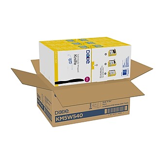Dixie Grab 'N Go Individually Wrapped Knife, Medium-Weight, Dispenser Box, Black, 90/Pack (KM5W540)