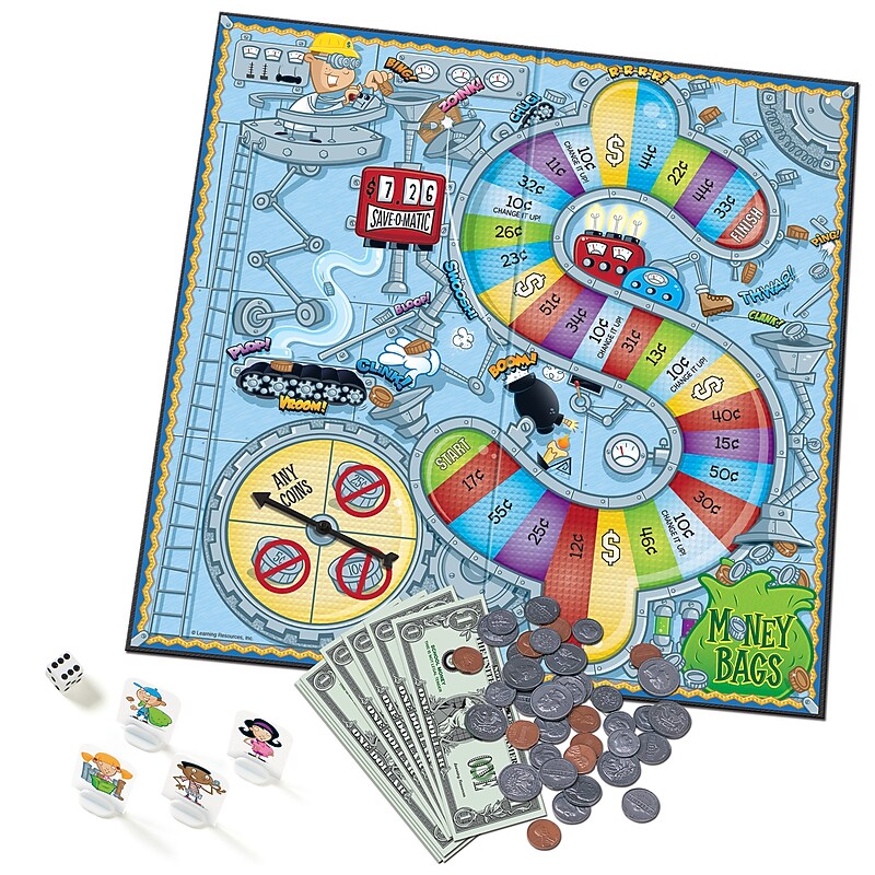 Learning Resources Money Bags Coin Value Game (LER5057) image 1