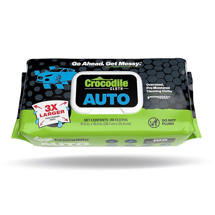 Crocodile Cloth Auto Cleaning Cloths, 15