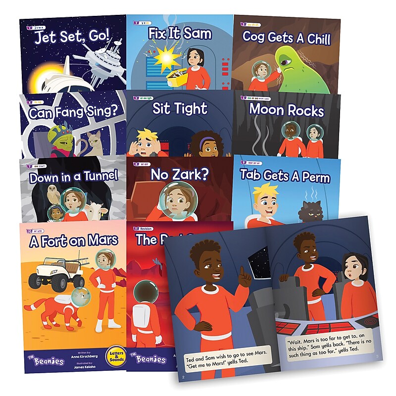 Beanstalk Books The Beanies Hi-Lo Diversity Decodables Phase 3 Set 2, 12/Set (JRLBB154) image 1