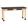 Diversified Woodcrafts PerpetuLab Book Compartment Rectangular Science Lab Table, 60" x 24", Oak (C7602BK30N)~#|#~9D6DFEAD-B980-4538-B24BEF8147F71AF1_sc7