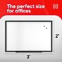 TRU RED™ Magnetic Steel Dry Erase Board, Black Frame, 3' x 2' (TR61180)~#|#~9D728DFE-0AA9-44ED-B7EE90F259DB0C34_sc7