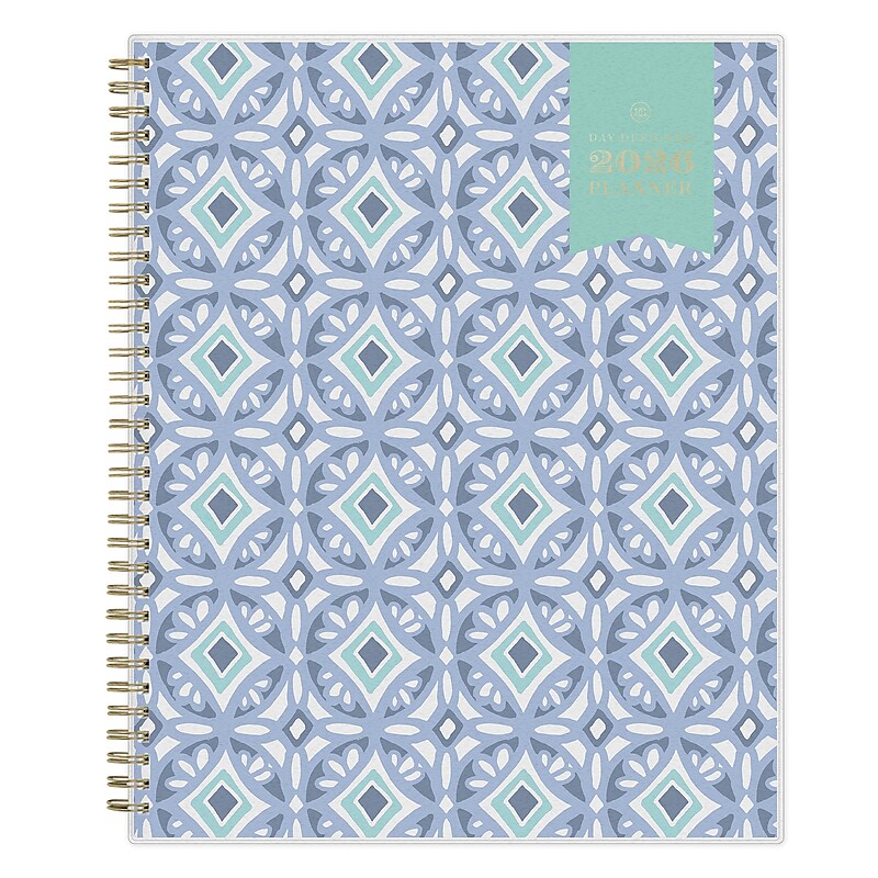 Planning Calendar DD Tile Frosted PP 8.5x11 RY26 Wkly/Mthly Safety Wirebound - image 1