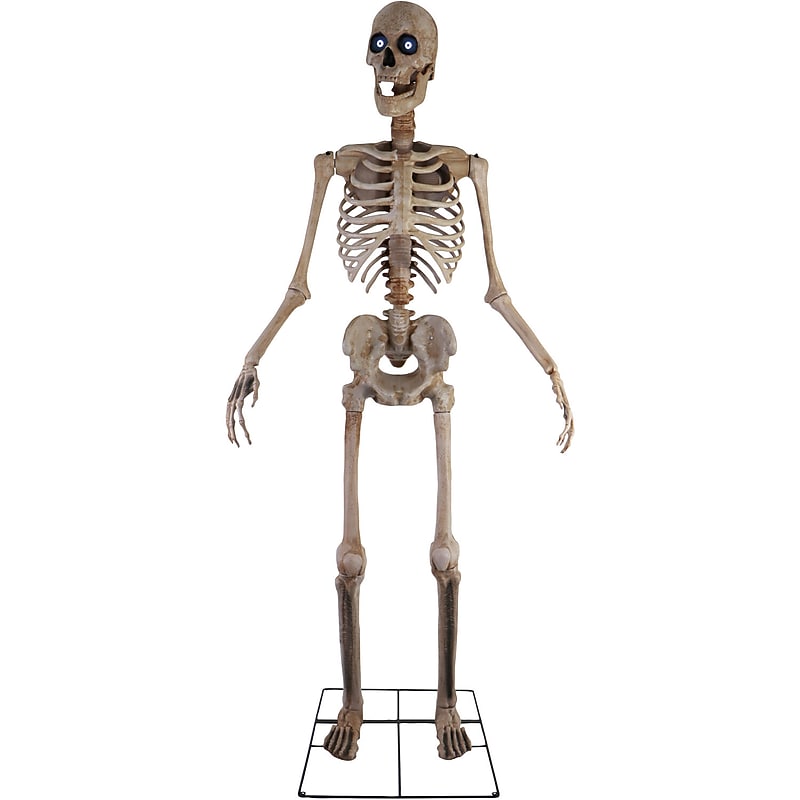 Haunted Hill Farm 8' Tall Motion-Activated Towering Skeleton (HHTWRSKEL-2FLSA) image 1