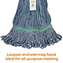Baseline Blend Twist Mop Head, 16 oz., Blue, 12/Carton (CLM-303MWB-CT)~#|#~9D7609FC-BE29-482A-9480986320549F7B_sc7