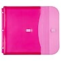 JAM Paper Plastic Binder Pocket, 3-Hole Punched, Pink, 3/Pack (218VB1PIX3)~#|#~9D7A915F-0BCF-4831-AEB4CBFC2F196622_sc7