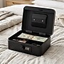 Excello Brands Steel Cash Box with Combination Lock, 4 Compartments, Black (CHBX-6202-CB)~#|#~9D7B2864-4FB7-4875-B976167D99181876_sc7