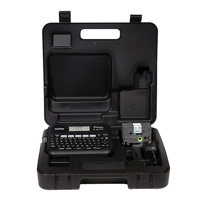 Brother P-Touch Desktop Thermal Label Maker, Black (PTD460BTVP