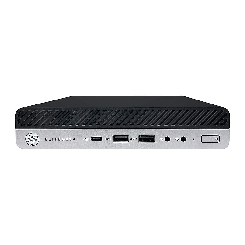 HP EliteDesk 800 G5 MINI Refurbished Desktop Computer, Intel Core i7-8700T 2.4GHz, 16GB RAM, 500GB SSD, Windows 11 Pro image 1