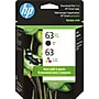 HP 63XL/63 Black High Yield and Tri-Color Standard Yield Ink Cartridge, 2/Pack (L0R48AN#140)~#|#~9D8669A4-62F0-4E8C-84055B5B94DEA33B_sc7