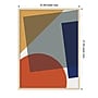 Amanti Art Layered Retro Modern Shapes In Bright Colors by The Creative Bunch Studio Wood Framed Wall Art Print, 31" x 41"~#|#~9D86A59F-E9A2-44F7-A0C8470A47AB552F_sc7