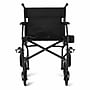 Medline Ultralight Transport Wheelchair, Fixed Desk Length, Black (MDS808200F3BK)~#|#~9D8843ED-D988-4B22-909700897A51B99F_sc7