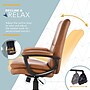 Click365 Classic Comfort Ergonomic Bonded Leather Swivel Executive Chair, Cognac (CCHR10024A)~#|#~9D8BA542-20BB-432D-AC5F2E81DCB083B1_sc7