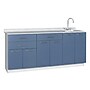 Viva Comfort 36.75'' H x 72" L Medical Cabinet with Right Sink, 6-Doors, 3-Drawers, Blueberry (902BASE72RSBL)~#|#~9D94F16B-4160-479A-A510A75553366A4B_sc7