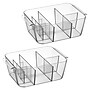 iDESIGN Small Plastic Storage Bin, Clear, 2/Pack (29406M2)~#|#~9D97DA6A-5CB3-43E7-840EB5E8138D80CA_sc7