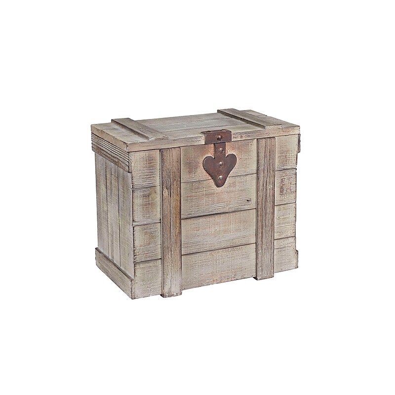 Household Essentials Antiqued Decorative Trunk (HH9539-1) image 1