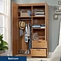 Sauder Select 71"H Storage Armoire with 4 Shelves, 2-Drawers, Highland Oak (420063)~#|#~9D9E5C02-4956-40A0-B579E8DF4CCFF6FD_sc7
