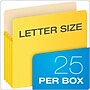 Pendaflex Color File Pockets, 3 1/2" Expansion, Letter Size, Yellow, 25/Carton (1524CT YEL)~#|#~9DA1A7DE-6667-4EF9-BFF4433285E1C5F9_sc7