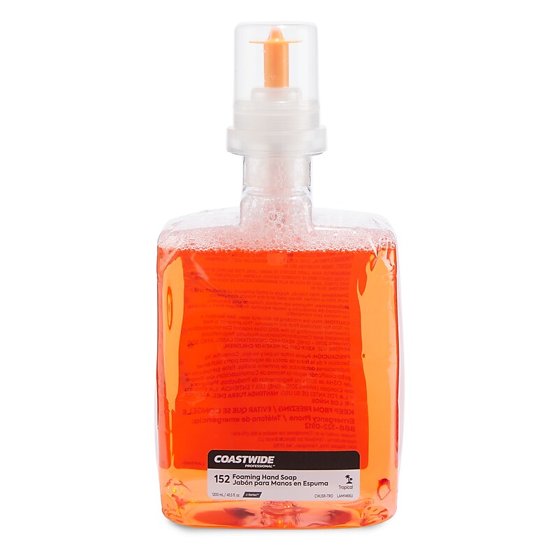 Coastwide Professional J-Series Foaming Hand Soap, Tropical, 1200 mL, 2/Carton (CWJSR-TRO) image 1
