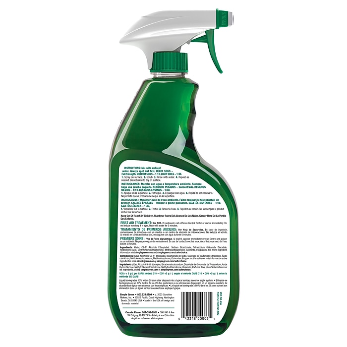 Simple Green Industrial Cleaner and Degreaser, Concentrated
