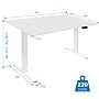 Mount-It! Dual Motor 55"W Electric Rectangular Adjustable Standing Desk, White (MI-18111)~#|#~9DAA2FAD-7DA0-42A0-A7EEEC01EFC89BED_sc7