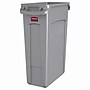 Rubbermaid Slim Jim Vented Rectangular Trash Can Waste Receptacle, 23 Gallons, Gray (FG354060GRAY)~#|#~9DAFEADA-95EB-48DF-AE3BD5C7E748F34C_sc7