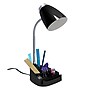 Simple Designs Organizer LED Desk Lamp, 18.50", with iPad Tablet Stand, Black (LD1002-BLK)~#|#~9DB01094-F1A6-4A2C-AD1E3BCDED446DD4_sc7