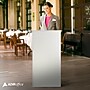 AdirOffice 46"H Floor Standing Lectern with Adjustable Shelf, White (661-01-WHI)~#|#~9DB19B5B-3ED5-40B0-A3E42100575E5AD7_sc7