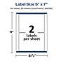 Avery Laser/Inkjet Rectangle Multipurpose Labels, 7"  x 5", Glossy White, 50/Pack (94258)~#|#~9DB1E9FC-E367-423A-A6272F0C40989296_sc7