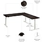 Bush Business Furniture Move 60 Series 72"W L Shaped Adjustable Standing Desk, Black Walnut (M6SL7278BWWK)~#|#~9DB477EA-873F-4675-A6652A2A0C85F02C_sc7