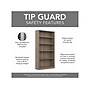 Bush Furniture Universal 72"H 5-Shelf Bookcase with Adjustable Shelves, Ash Gray Laminated Wood (WL12427)~#|#~9DB86EB2-9E41-4073-9D3A252A24B90970_sc7