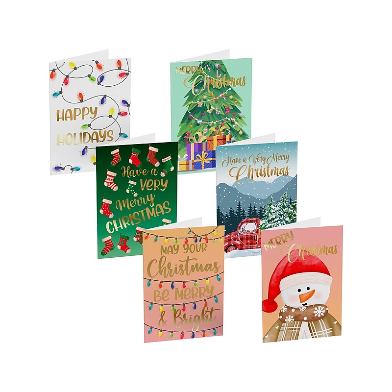 Better Office Christmas Cards, 4" x 6", 50/Pack (64656-50PK) image 1