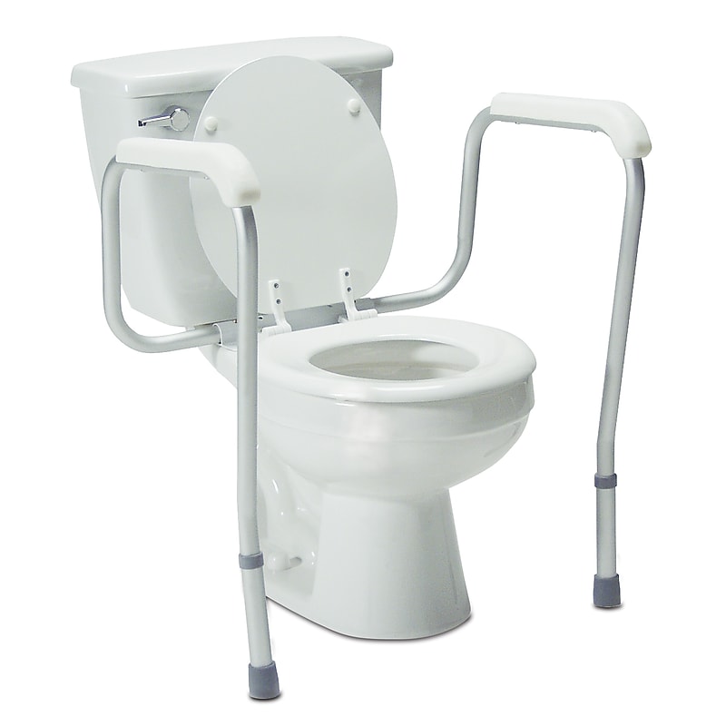 Lumex Versaframe Adjustable Toilet Armrest, 4/Carton (6460A) image 1
