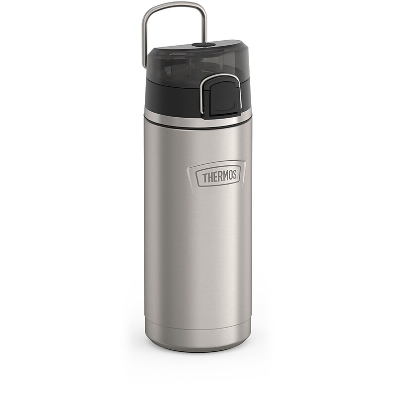 Thermos Icon Stainless Steel Vacuum Insulated Water Bottle, 18 oz., Matte Stainless (EAIS2502MS4) image 1