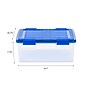 Iris 30.6 Quart Element Resistant Ultimate Clear Plastic Latching Storage Bin, Clear, 4/Pack (500138)~#|#~9DC753AB-F397-4243-B928CC2C3A9EFD5A_sc7