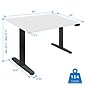 Mount-It! 48"W Electric Adjustable Standing Desk, White/Black (MI-18118)~#|#~9DC78318-BC13-4B69-A4A62FDCAE9EA0CA_sc7