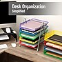 Mind Reader 5-Compartment Metal Desk Tray, Multicolored (5TPAPER-ASST)~#|#~9DC834B4-E052-42EB-818E343482AE7CD2_sc7