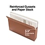 Staples Reinforced File Pocket, 3.5" Expansion, Legal Size, Brown, 25/Box (ST418319)~#|#~9DC86EE6-B713-45B2-85EED7F2F4A99296_sc7