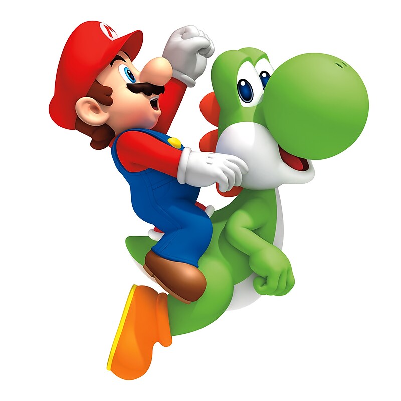 York Wallcoverings Nintendo - Yoshi/Mario Giant Children's Decals (RMK1918GM) image 1