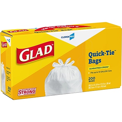 Glad Quick Tie Kitchen Trash Bag - Thumbnail 2
