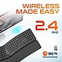 Delton E250 Wireless Ergonomic Keyboard and Trackball Mouse Combo, Black (DKWE250WBBD1)~#|#~9DCAD274-BE9E-4981-9D80A2706A5ED7F3_sc7