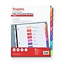 Staples Customizable Table of Contents Numeric Dividers, 10-Tabs, Multicolor (ST62965)~#|#~9DD22F2A-D695-4320-9EB87E61B474D492_sc7