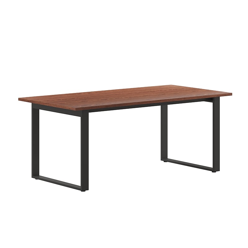 Flash Furniture Redmond 72"W x 36"D Conference Table, Laminate, Walnut (MTM7236WLTUBF) image 1