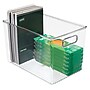 iDESIGN Plastic Storage Bin, 7.75" x 8"x 12", Clear, 4/Pack (28105M4)~#|#~9DE3E79D-8073-4EB3-8A066FAD045BBFA9_sc7