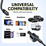 Overtime A60/C82 130W 3-Port Car Charger and 6 ft. 100W USB-C to USB-C Charging Cable Bundle, Black (OCA60BKBD1)~#|#~9DE74362-EB9C-4C85-8B05C78CB332CE31_sc7